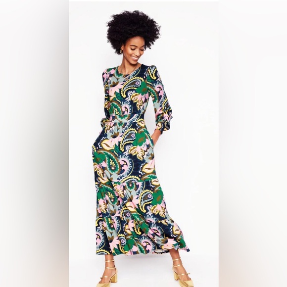 Boden Dresses & Skirts - BODEN Sz 8 Tabitha Tiered Jersey Dress Colorful Like New